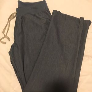 FIGS Kade Scrub Pants - Heather Denim